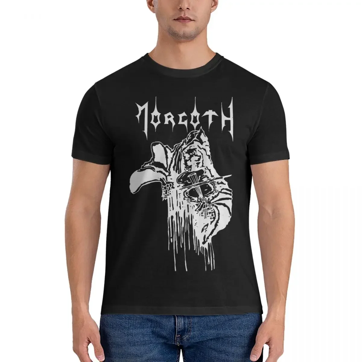 Morgoth- Pits Of Utumno T Shirts Men's Pure Cotton Leisure T-Shirts O Neck M-morbid Angel Tee Shirt Short Sleeve Tops Adult