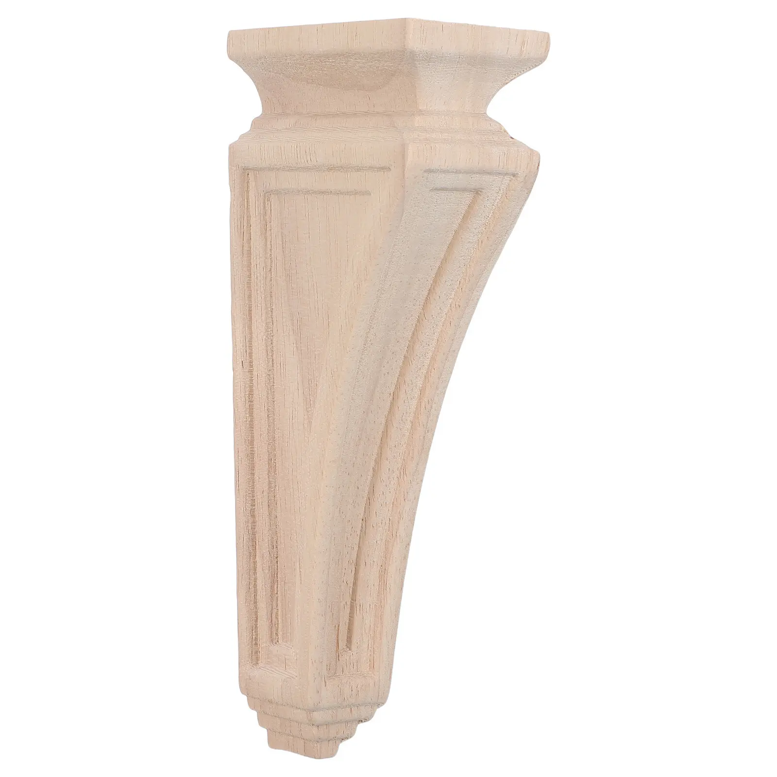 Unfinished Wooden Floating Wall Bracket Paintable Wood Corbel Shelf Support Fireplace Mantel Doorway 13x3 Inch Floating Mantle