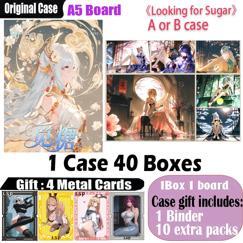 

New A5 Size Board Collection Card ' Looking for Sugar ' Hobby CCG Card Trade Card Goddess Board Game Doujin Toys Board Gifts