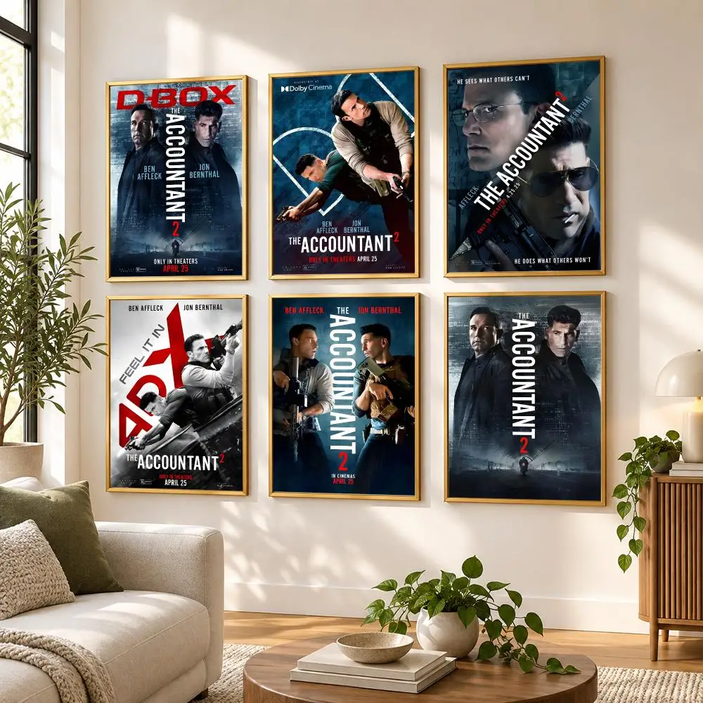 The Accountant 2 Poster HD art sticky wall waterproof home living room bedroom bar aesthetic decoration