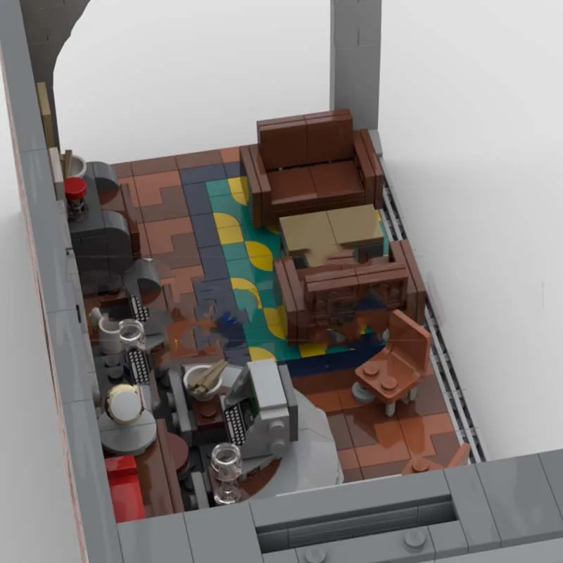 مدينة لعبة عرض الشارع نموذج MOC قوالب بناء مكتب المشرف وحدات التكنولوجيا الهدايا عطلة تجميع ألعاب أطفال البدلة