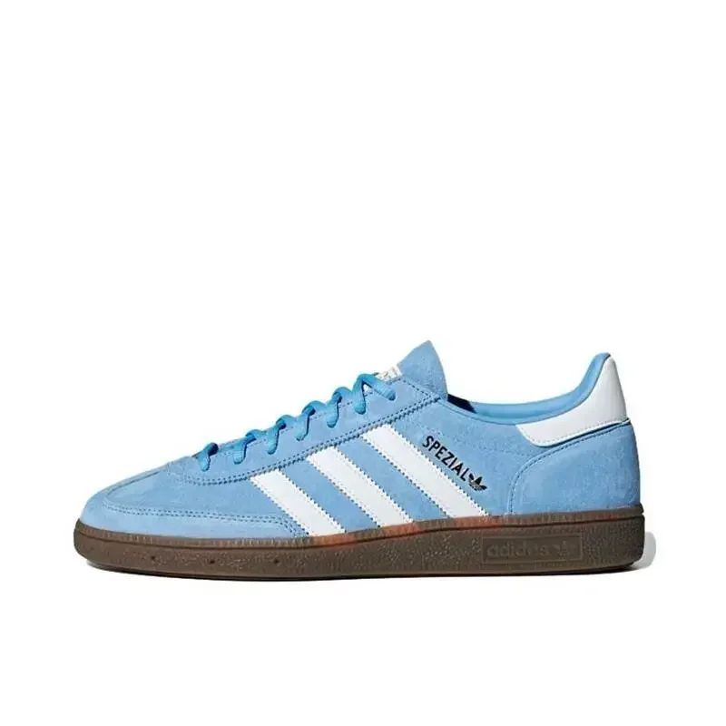 아디다스 오리지널스 핸드볼 Spezial 남성과 여성을 위한 편안한 캐주얼 로우 플랫 보드 신발 네이비 블루