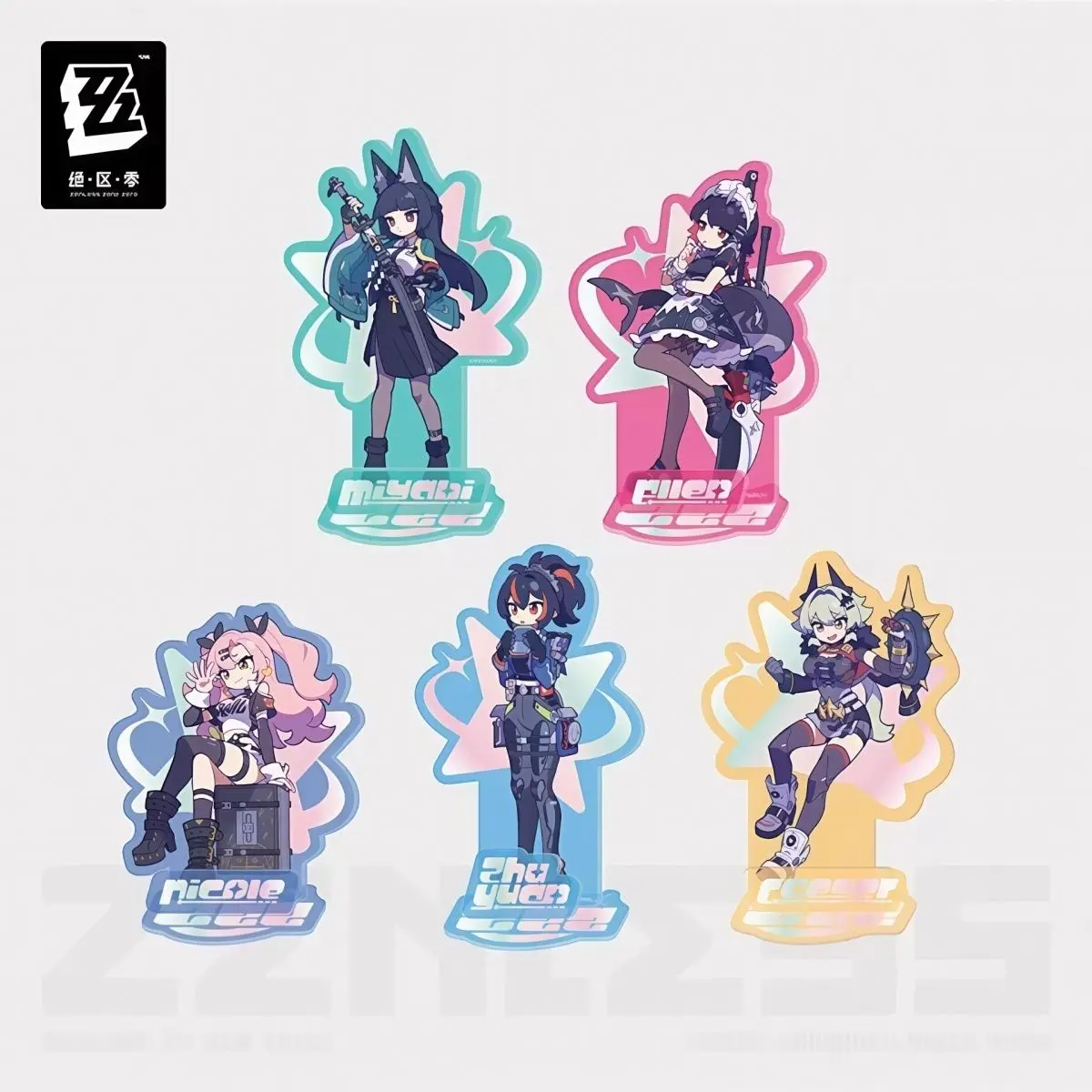 Zenless Zone Zero Acrylic Stand 10cm As Promised: A Dream Come True Series Ellen Nicole Zhu Yuan Hoshimi Caesar Cosplay Desktop