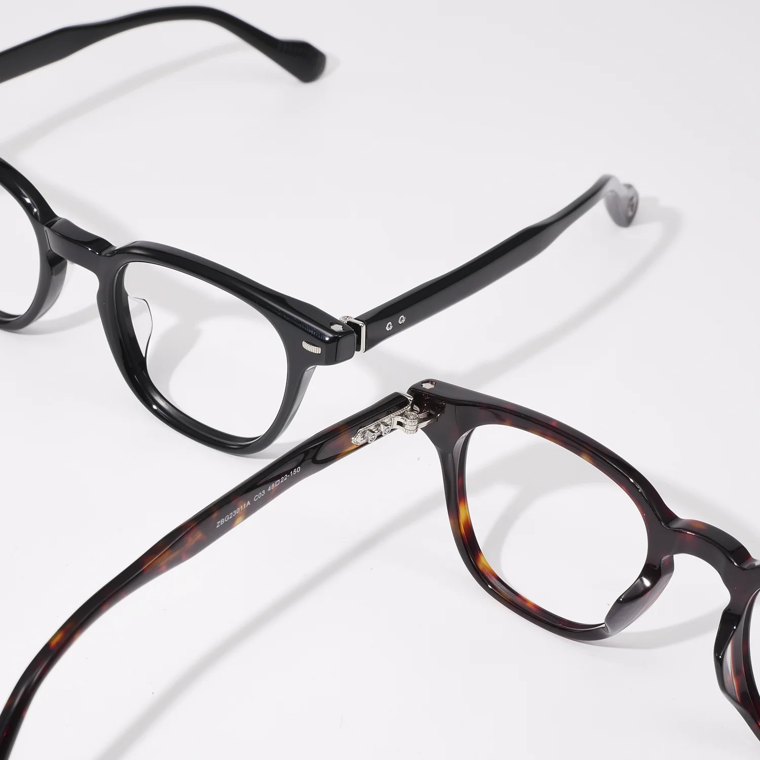 

Belight Optical Gear Screw Design Vintage Retro Handmade Acetate Eyeglasses Frame Prescription Lens 23011