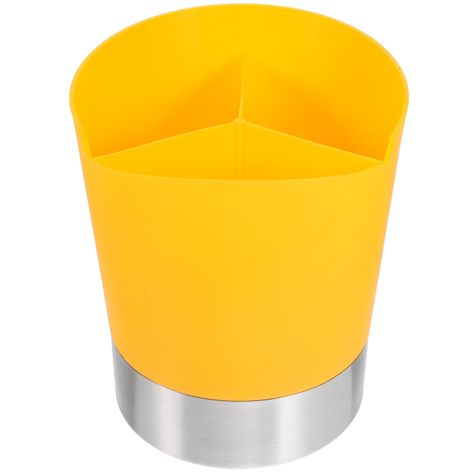 

Straw Bucket 3 Compartments Kitchen Utensils Holder Chopsticks Spoons Straws Container Multi Grid Design Easy om Color