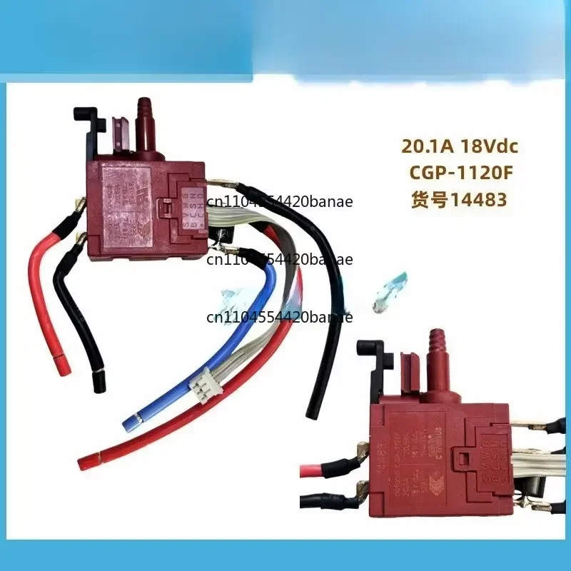 for CGP-1120F 18VDC 20.1RA Drill Switch High Power Trigger Replacement Part Durable Control Button Repair Accessory