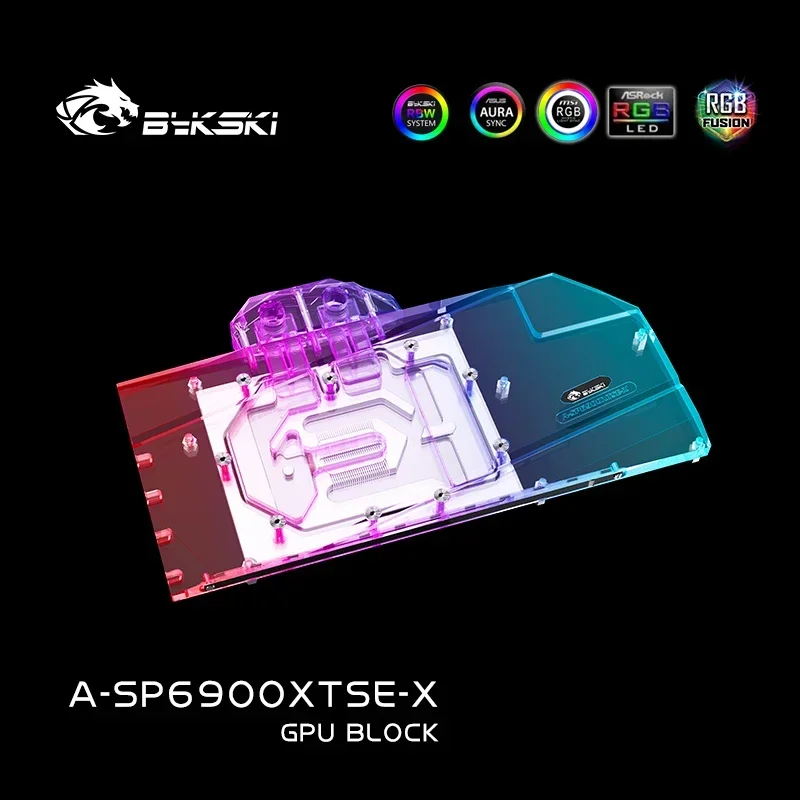 Bykski GPU Water Block for SAPPHIRE RADEON RX 6900 XT 16GB NITRO+SPECIAL EDITION Graphics Card Cooled/Radiator,A-SP6900XTSE-X