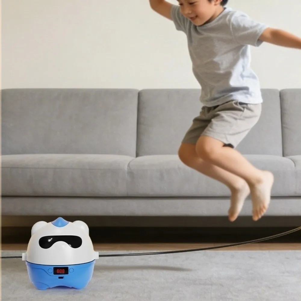 Intelligent Electric Rope Skipping Machine with Remote Control Wireless Jump Rope Machine Automatic Counter LED Display