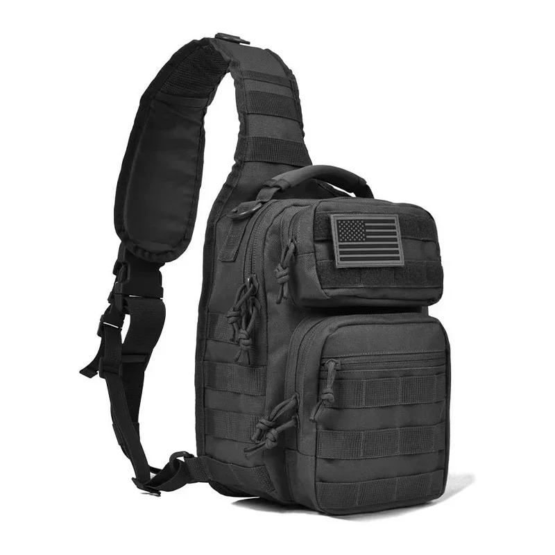 Bolsa de Ombro D1-Outdoor Rover 1Sling Pack Mochila de Nylon Molle para Caça e Acessórios, Bolsa de Fraldas Pequena