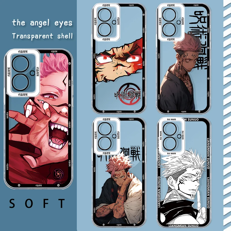 Jujutsu Kaisen Itadori Yuji Phone Case For OPPO A55 A57 A58 A60 A72 A73 A74 A76 A78 A79 A92 A94 A95 A96 A98 Angel Eye Cover Soft