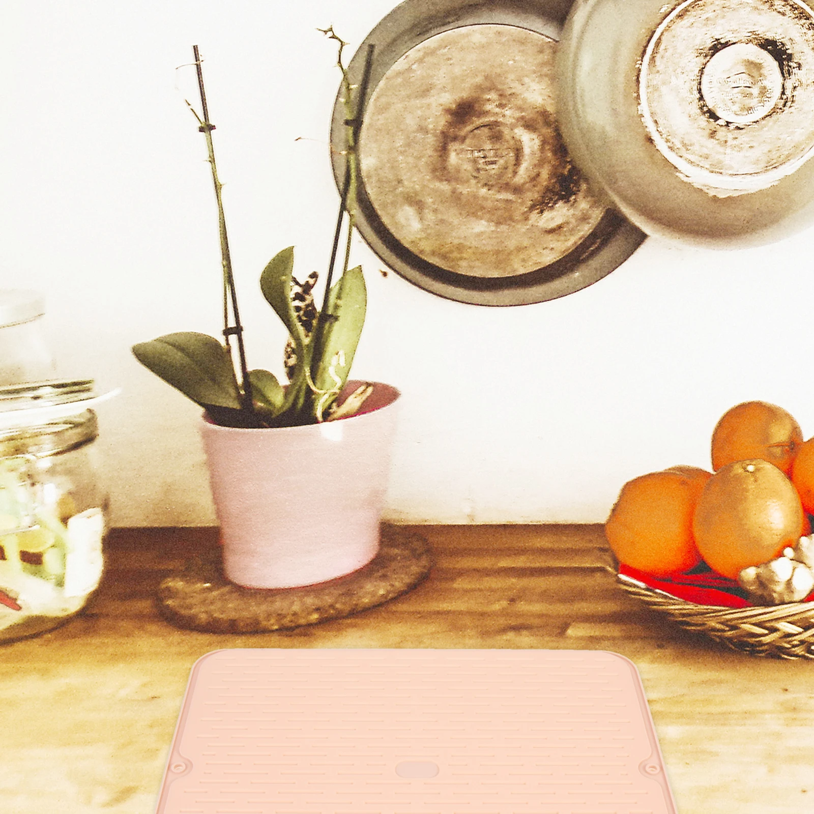 

Silicone Dish Mat Waterproof Heat Insulation Kitchen Supply Placemat Coaster Cup Pad Multifunctional Premium Practical Home Gift