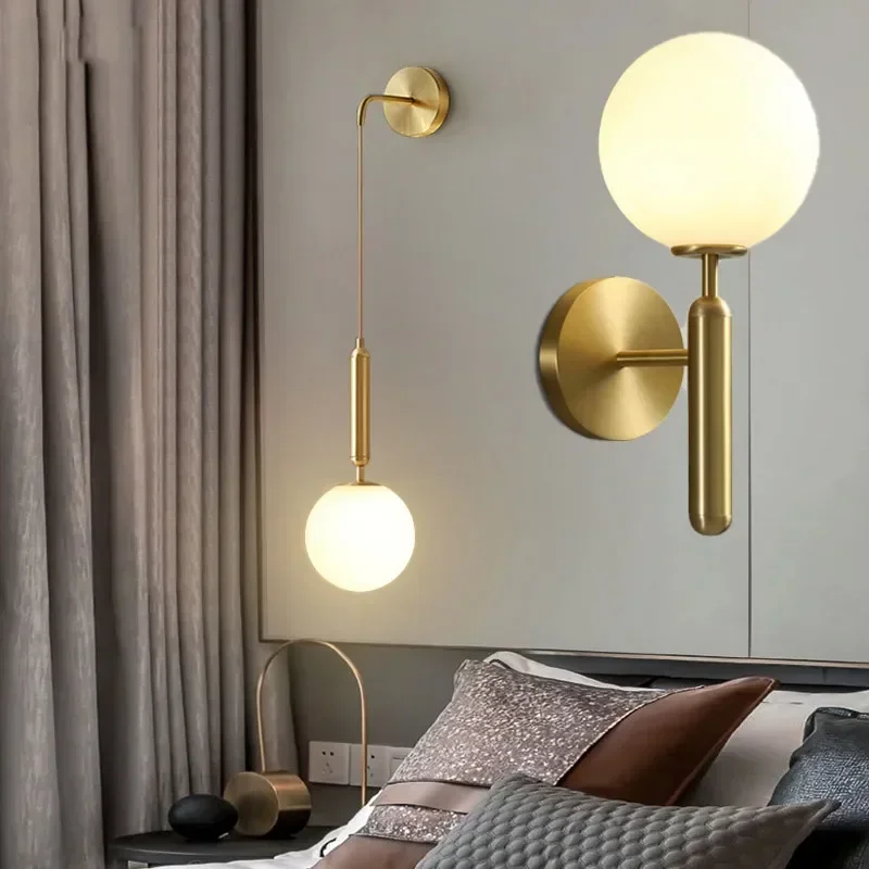 

Nordic Led Wall Lamp Postmodern Simple Wall Light Creative Staircase Bedroom Bedside Wall Light Decor Toilet light Desk lamp