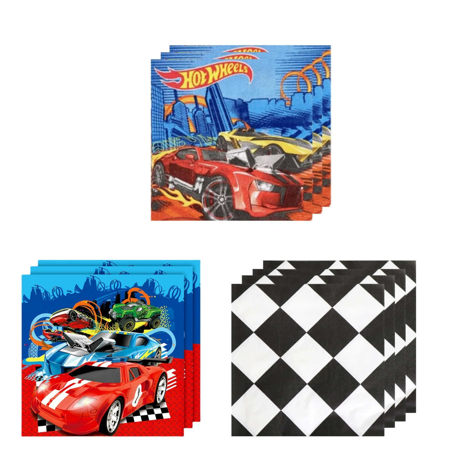 

Hot Wheels Party Decorations Hot Wheels Birthday Napkins Race Car Disposable Paper Towel Tissue Kids Favors Gifts Party Supplies