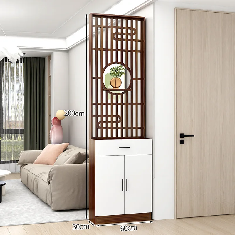 Entrance cabinet, partition cabinet, living room storage shelf, screen shoe cabinet integrated, modern simplicity, light luxury