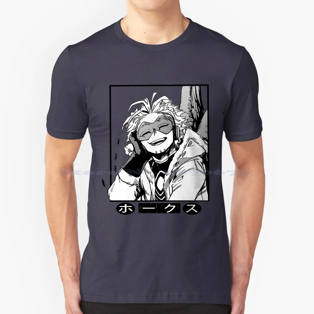 Hawks Bird Boy T Shirt 100% Cotton Tee Mha Boku No Hero Keigo Takami Bnha Art Kacchan