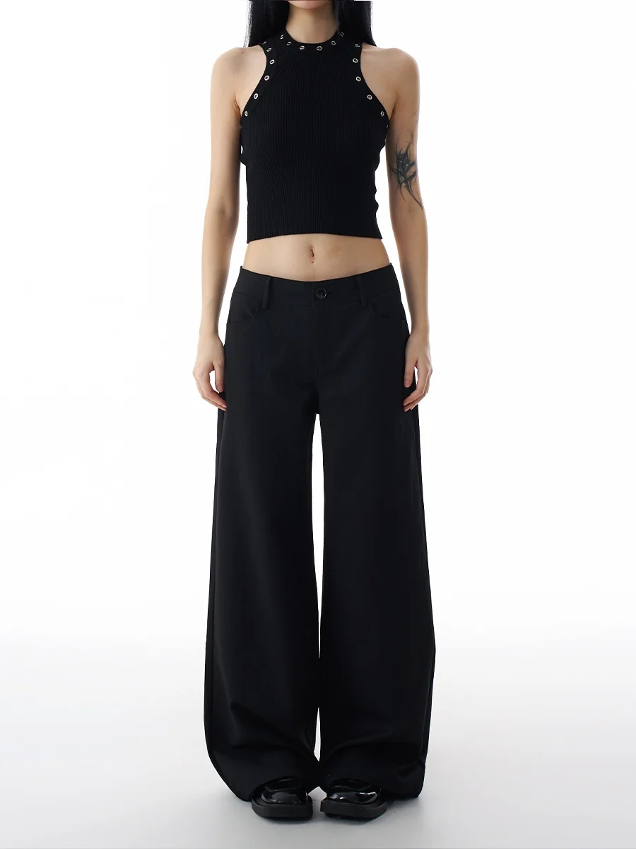 

Bla Wide Leg Pants Women's Casual Loose Straight Cut Trousers Spring New Sle Faionable Slimming Long Pants