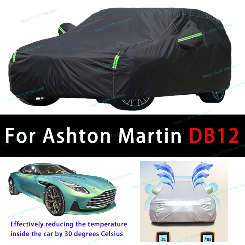 

For Ashton Martin DB12 Summer Full Car Covers Outdoor Sun uv Protection Dust Cooling Protective Auto Protective Cover