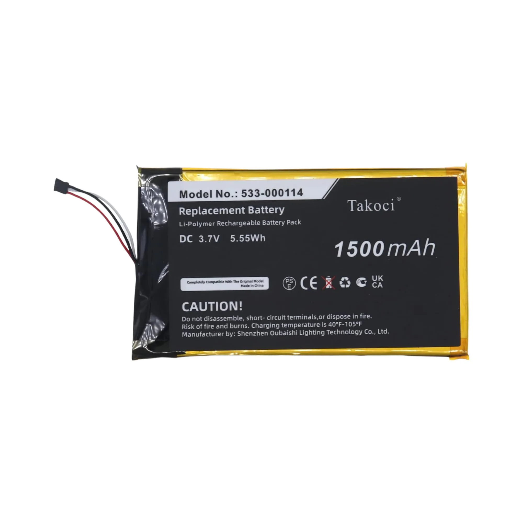 

Keyboard,Mouse Replacement Battery 1500mAh for Logitech,IIIuminated Keyboard K810, K810,533-000114