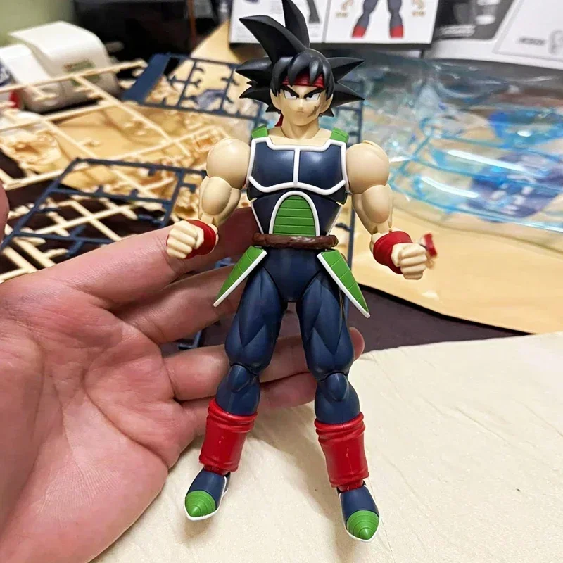 

14cm Bandai Dragon Ball Z Pvc Action Figure Toys Original Figure Rise 1/12 Bardock Collectible Anime Doll Assemble The Model Kit