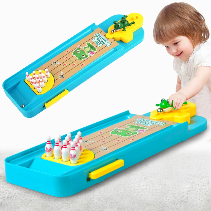 

Mini Desktop Bowling Game Funny Indoor Bowling Educational Gift For Kids Parent-Child Interactive Table Sports Game Toy