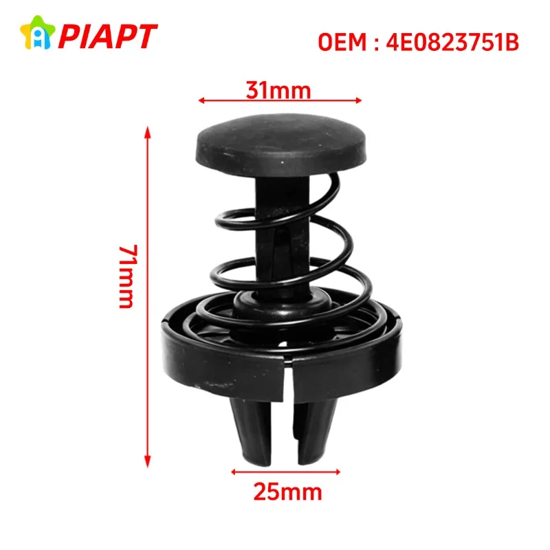 2PCS OEM 4E0823751B Pop-Up Spring Clips For Audi 2004-2010