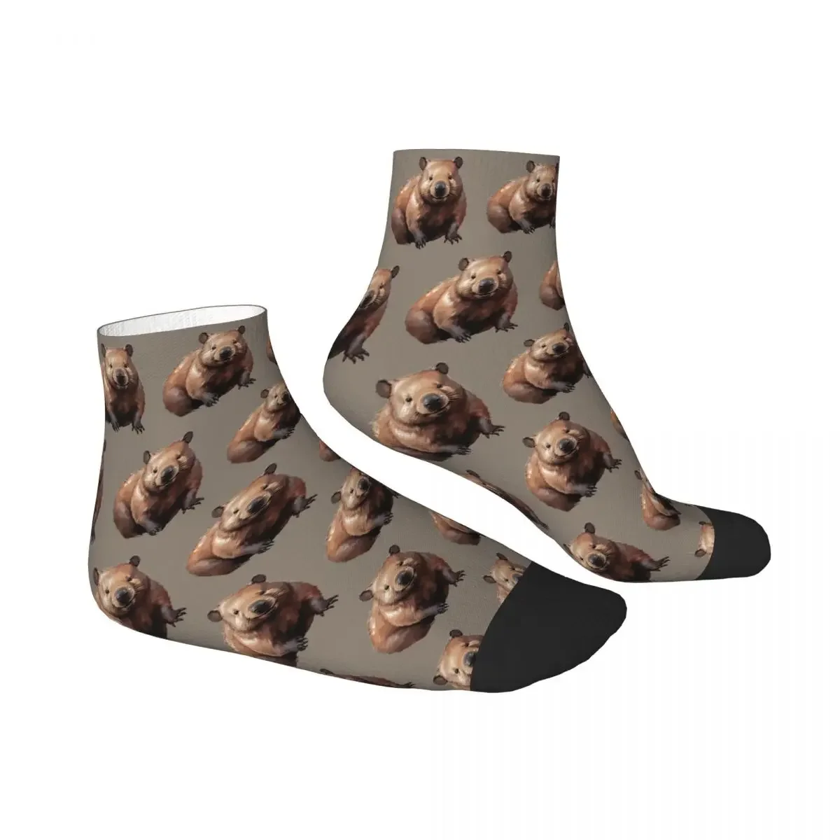 Smiling Wombat Socks Harajuku Super Soft Stockings All Season Socks Accessories for Unisex Birthday Present