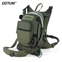 Goture Paquete de pecho de pesca con mosca, bolsa de almacenamiento de aparejos de paquete de pecho ligero, bolsa de pesca con mosca con correa de cintura acolchada ajustable
