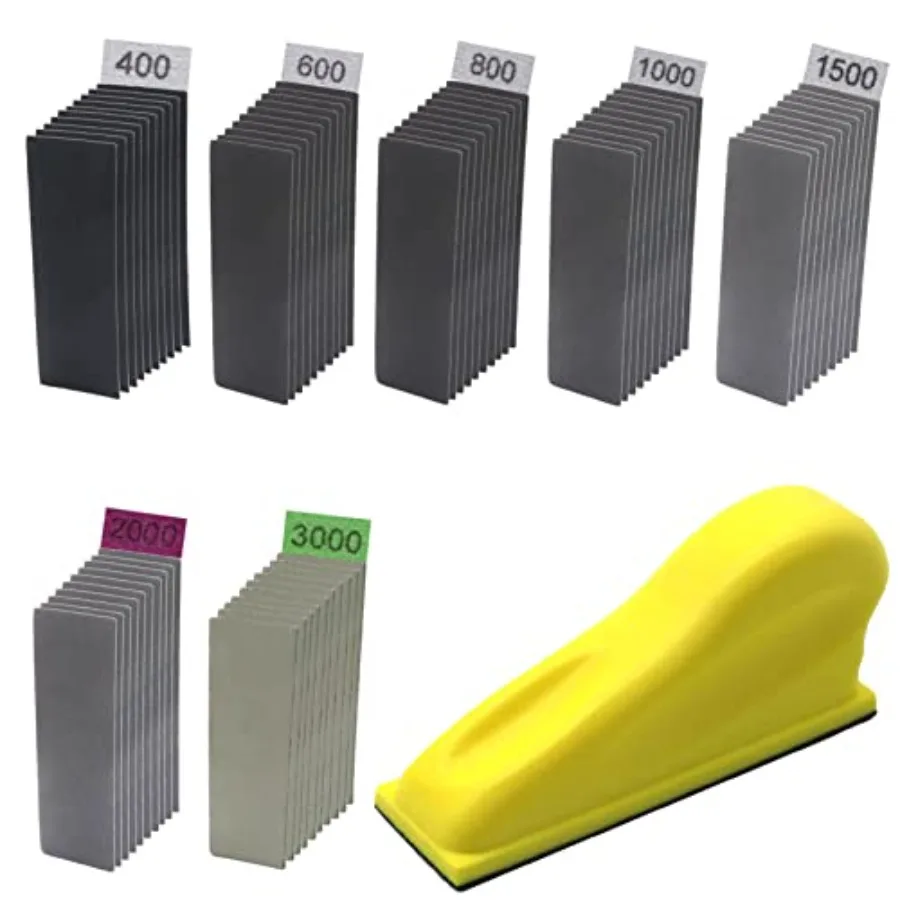 Micro Zip Detail Sander 70PCS Sandpaper-Grit 400 600 800 1000 1500 2000 3000, 3.5