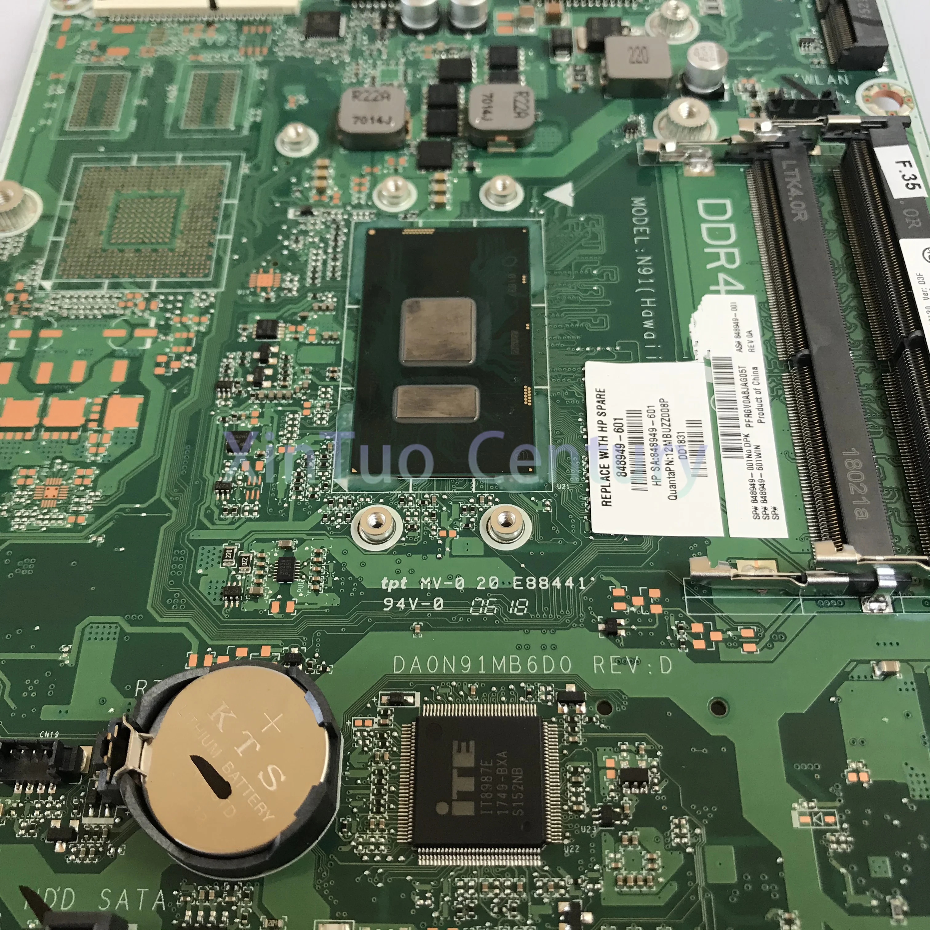 Imagem -03 - Motherboard para hp All-in-one 24-g 22-b 20-c Aio Intel Core i3 Cpu i5 Ddr4 848949001 848949607 100 de Trabalho de Teste Da0n91mb6d0