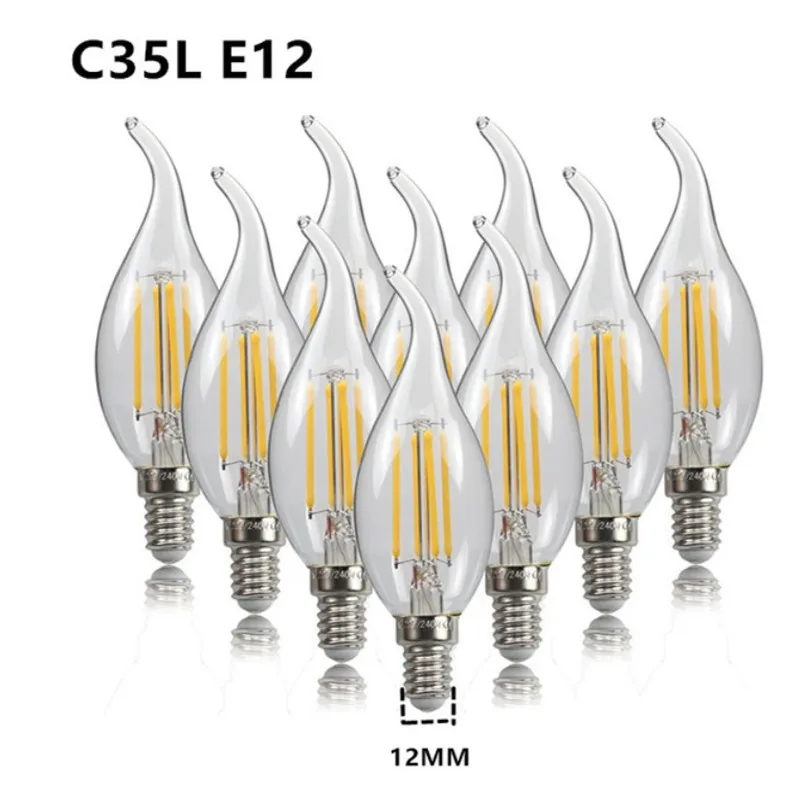 Led Bulb E12 E14 Fi…