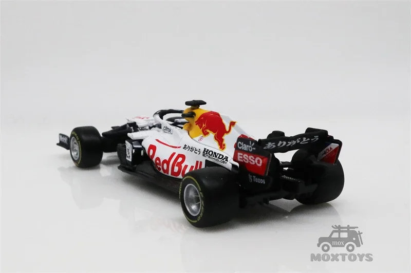 Bburago 1:43 2021 F1 RB16B No33 Max RB Team White Diecast Car Racing