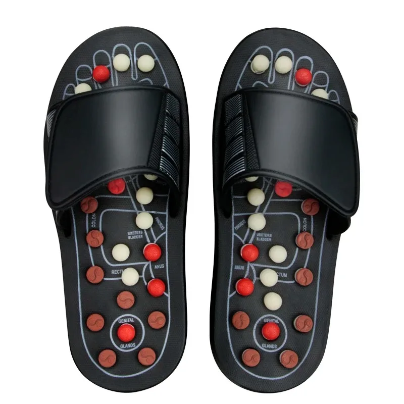 

Feet Massage Slippers Foot Reflexology Acupuncture Therapy Massager Walk Stone Shoes Acupuncture Cobblestone Massager