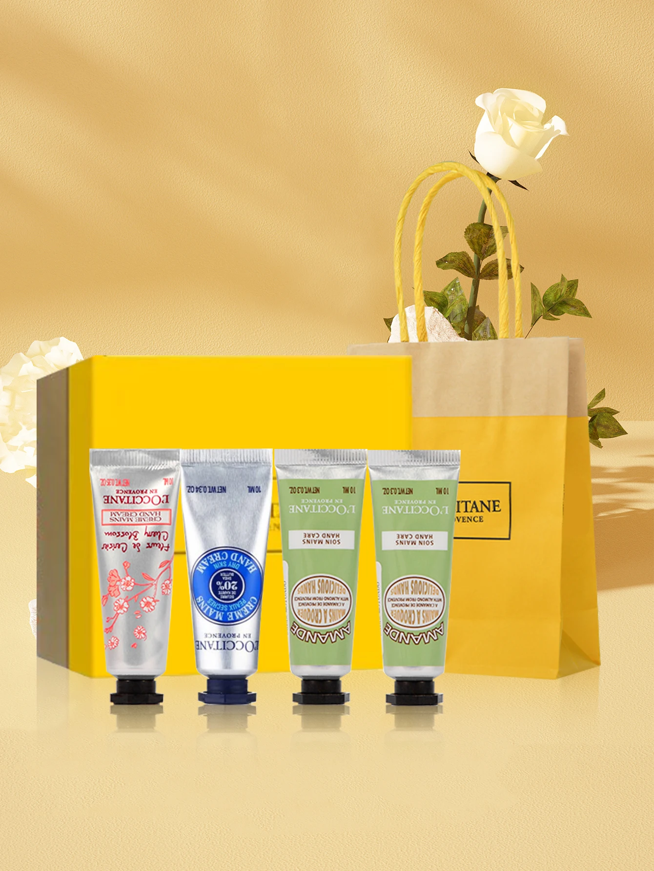 L’Occitane en Provence 미니 핸드 크림 4 종 세트, 시어 버터, 아몬드, 벚꽃, 아이코닉 향, 10ml * 4 L’Occitane en Provence 미니 핸드 크림 4 종 세트, 시어 버터, 아몬드, 벚꽃, 아이코닉 향, 10ml * 4