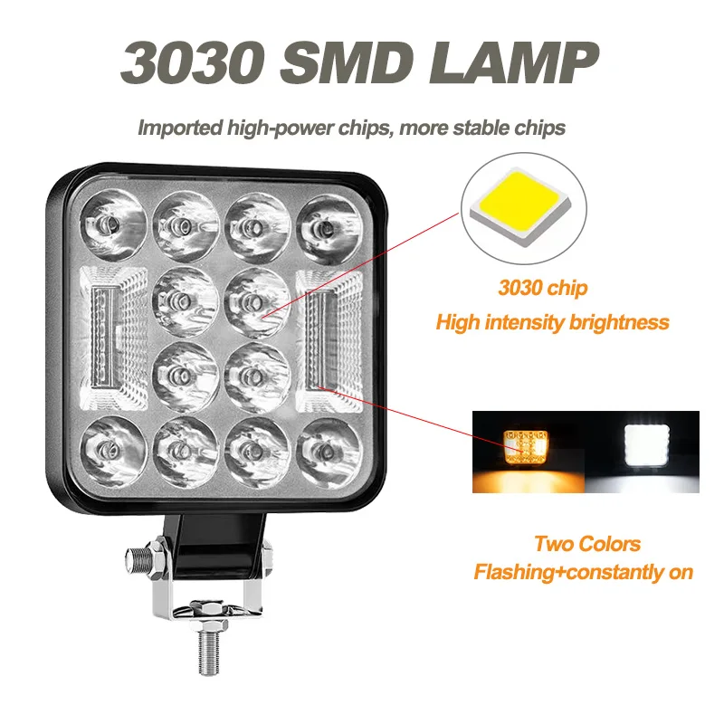 Супер яркие 24 светодиодные фонари 4x4 для внедорожных дальнего света Spot Flood Combo Beam для Jeep Pickup Truck ATV UTV 12V 24V