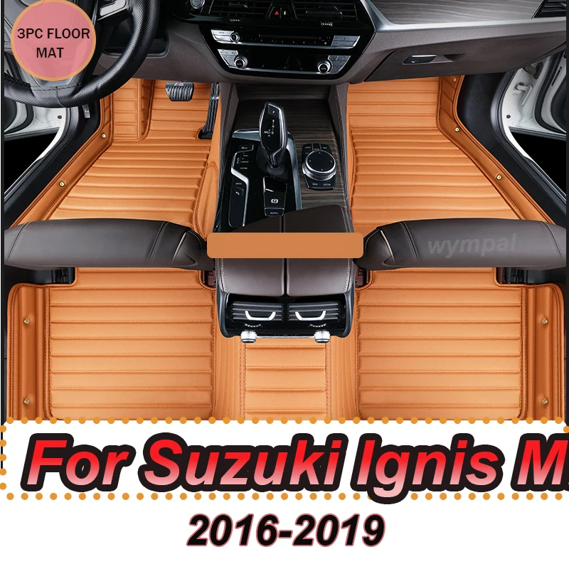 

Роскошные автомобильные коврики для Suzuki Ignis MF 2016 2017 2018 2019, кожаный напольный коврик, прочные коврики, комплект автомобильных аксессуаров для интерьера
