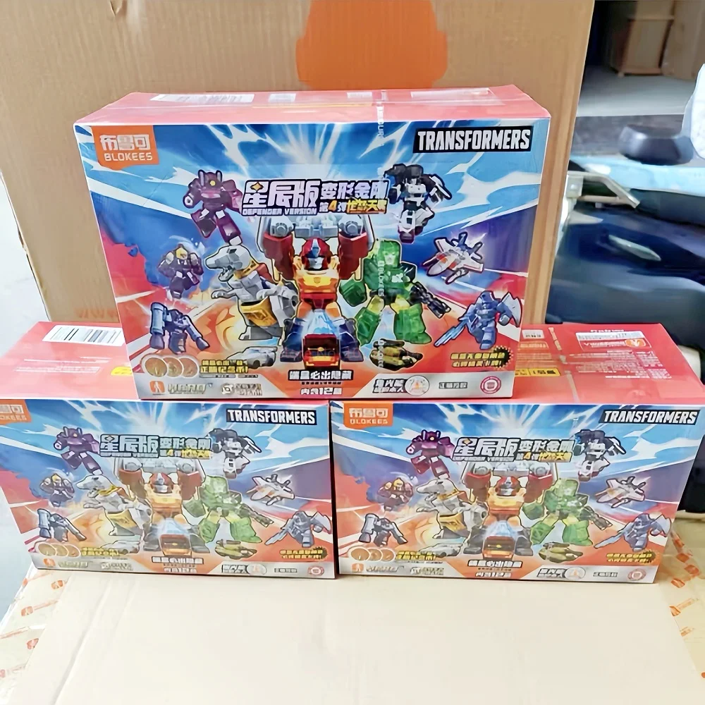 

В наличии Blokees Blind Box Трансформеры Defender Version 4th Hidden Steel Rope Dragon Devastator Робот Детские Сборочные Модели Игрушки