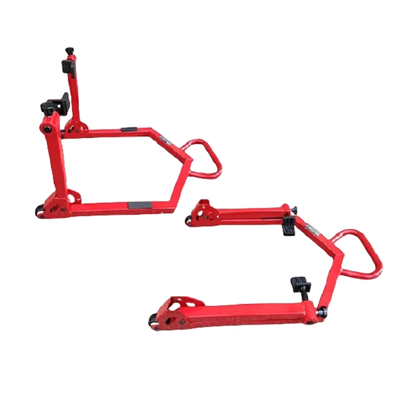 

Heavy Machine Front and Rear Wheel Lifting Frame Motorcycle Foldable Portable Parking Frame Lifting Maintenance Tool Lifting Car