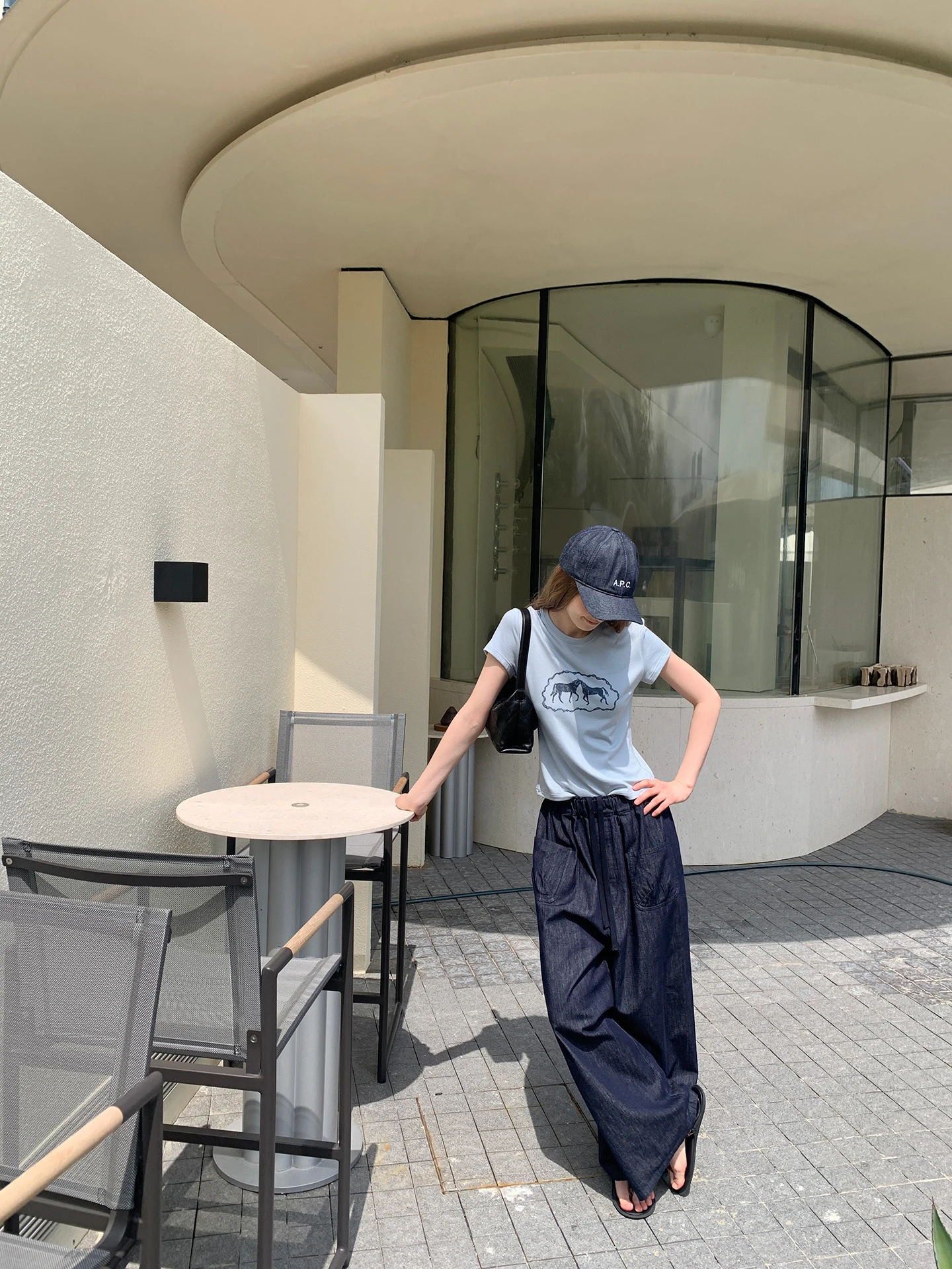 

Женская футболка Dreamy Short Tee с винтажным принтом Kernel Cosmos, круглым вырезом, облегающая, из лиоцелла, комфортная, приятная к коже