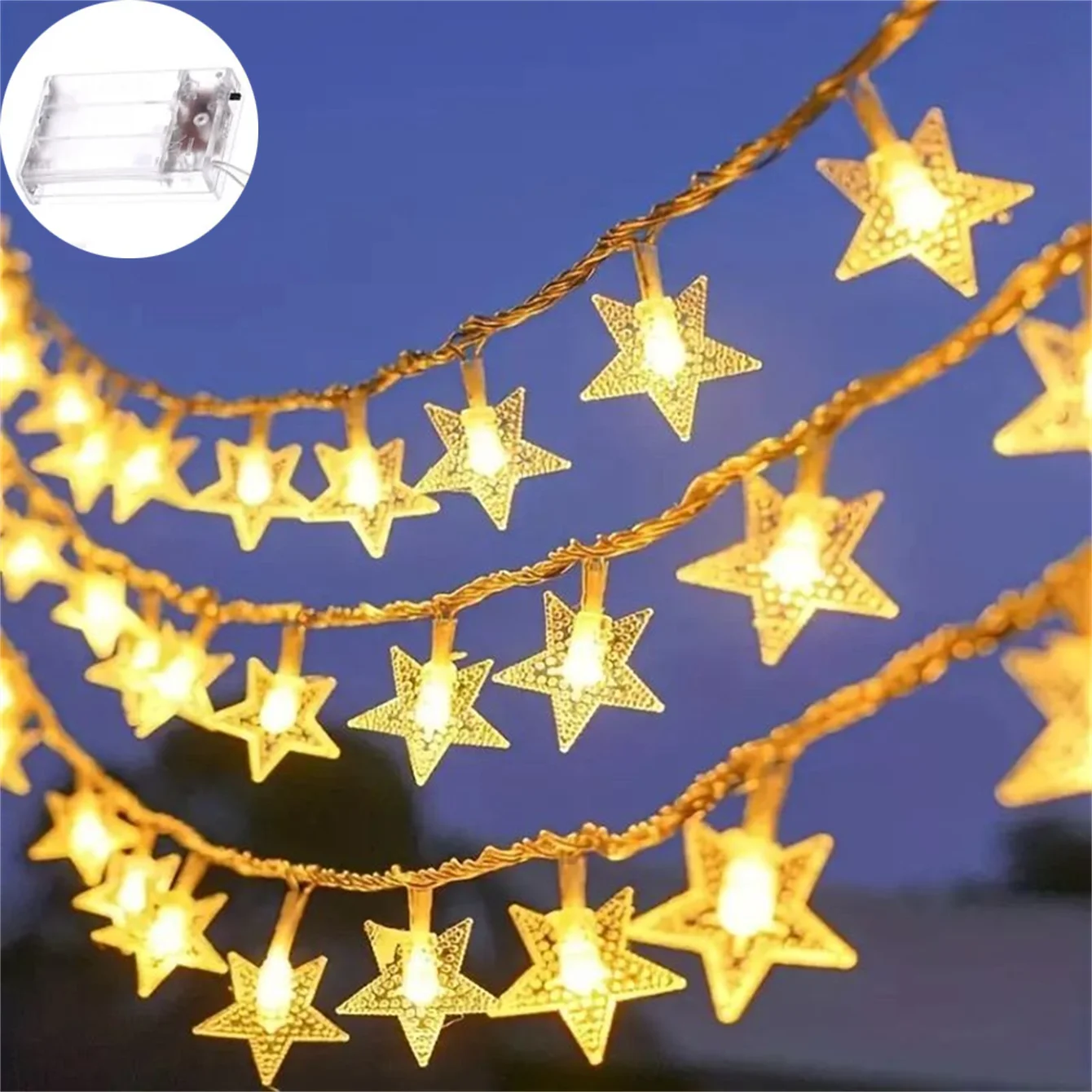 

Звездные гирлянды Гирлянды для спальни Гирлянда на батарейках Адаптер Рождественские огни Свадебная вечеринка Украшение дня рождения