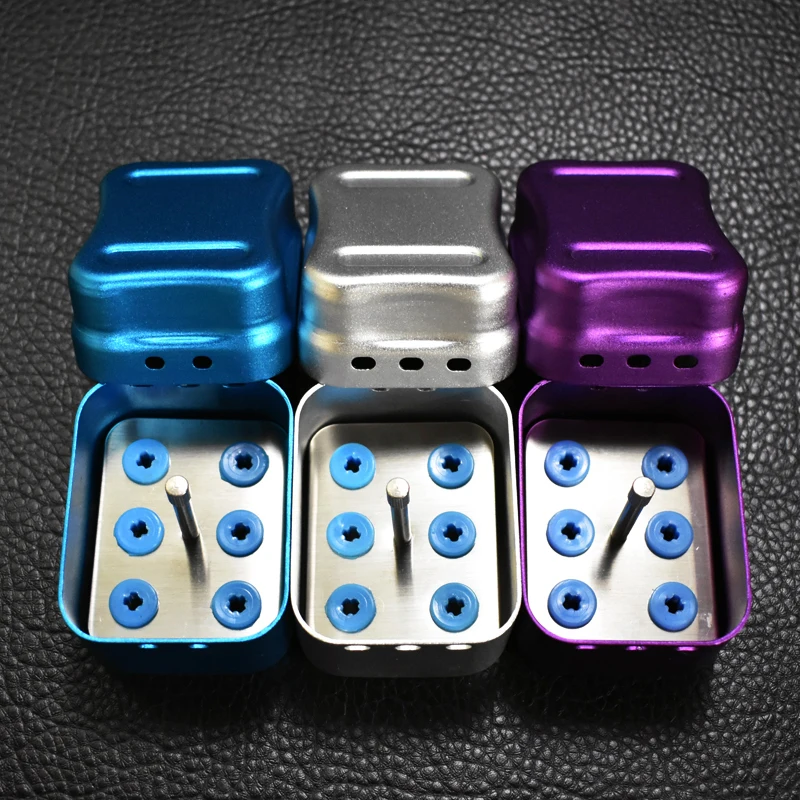 Dental-Desinfektionsbox für Scaler-Spitzen, Autoklav-Sterilisator für Mundpflegegeräte, zufällige Farbe, 6 Löcher – Detail 2