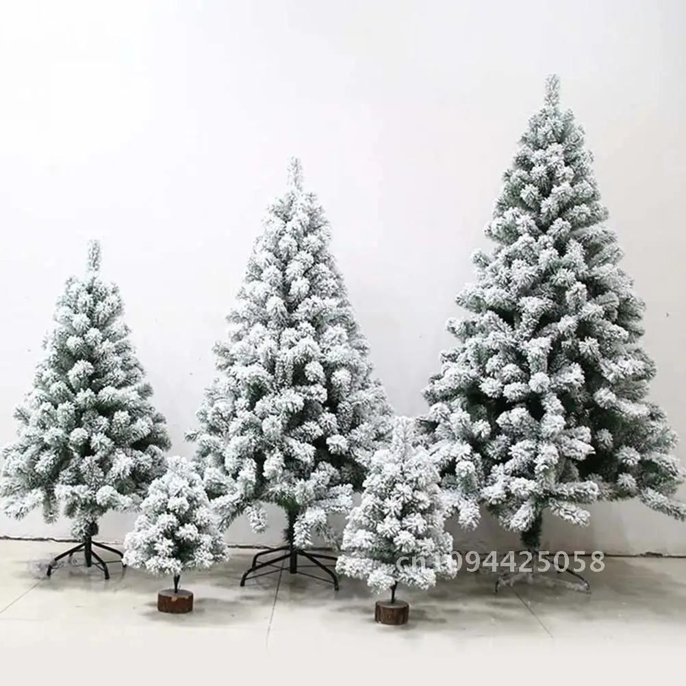 

Props Artificial Christmas Tree Flocking Snow Christmas Tree For Home Adornment Festival Decoration Xmas Party Decor(60cm70T)