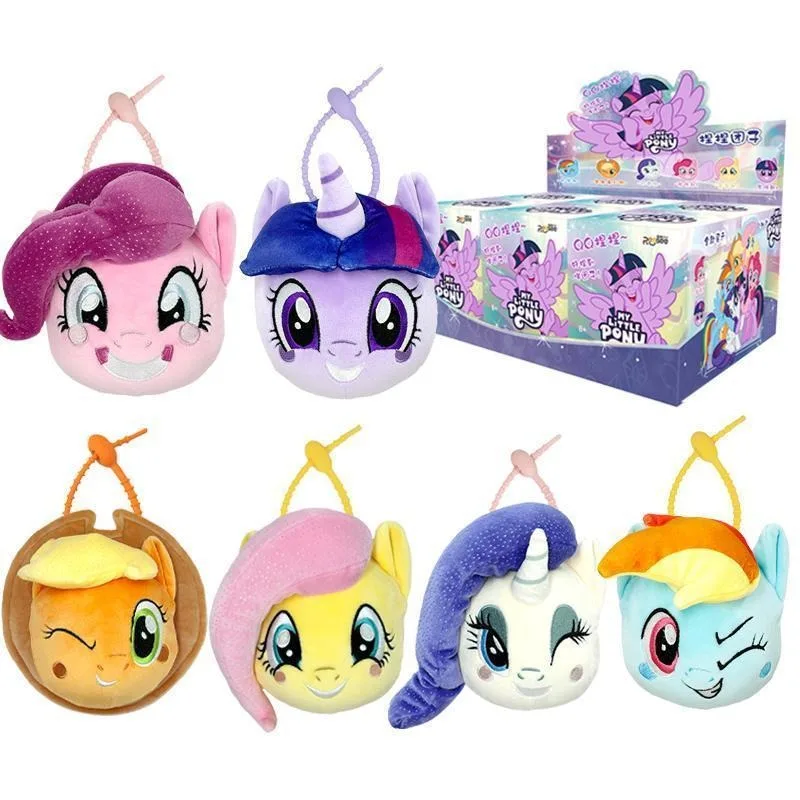 Cartoon My Little Pony Pinch Dumpling Blind Box Echte knuffelpop Kinderpluche pop Rugzakhanger Speelgoedgeschenken