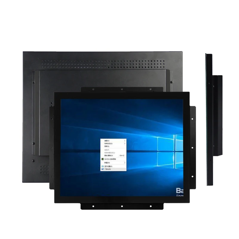 Open frame  flat panel design multi-touch displays industrial touch monitor for Cabinet