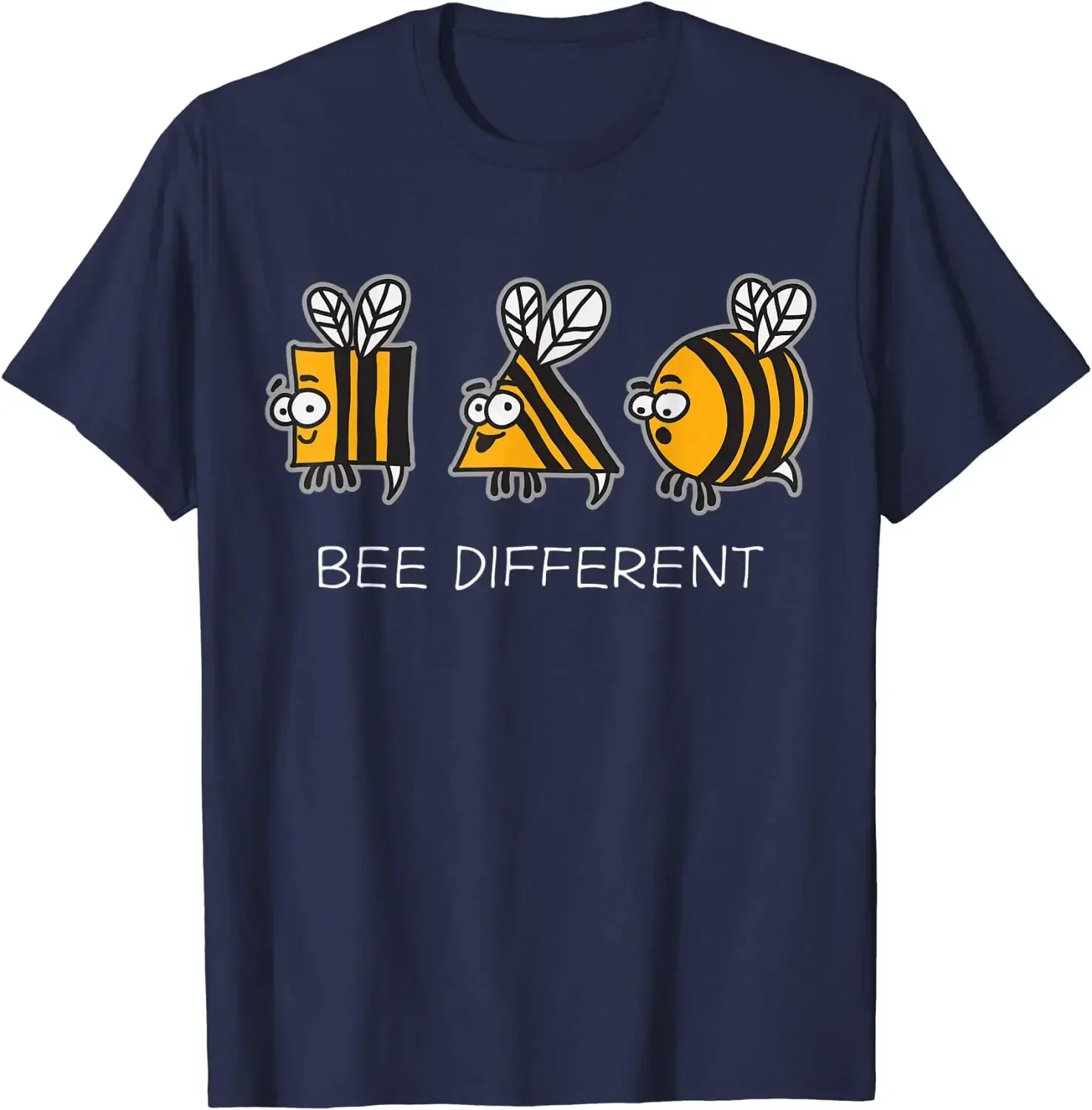 Bee Different Weird Unique Funny Beekeeper T-Shirt Mens T Shirts Streetwear Casual Cotton Daily Four Seasons Oversized T Shirt