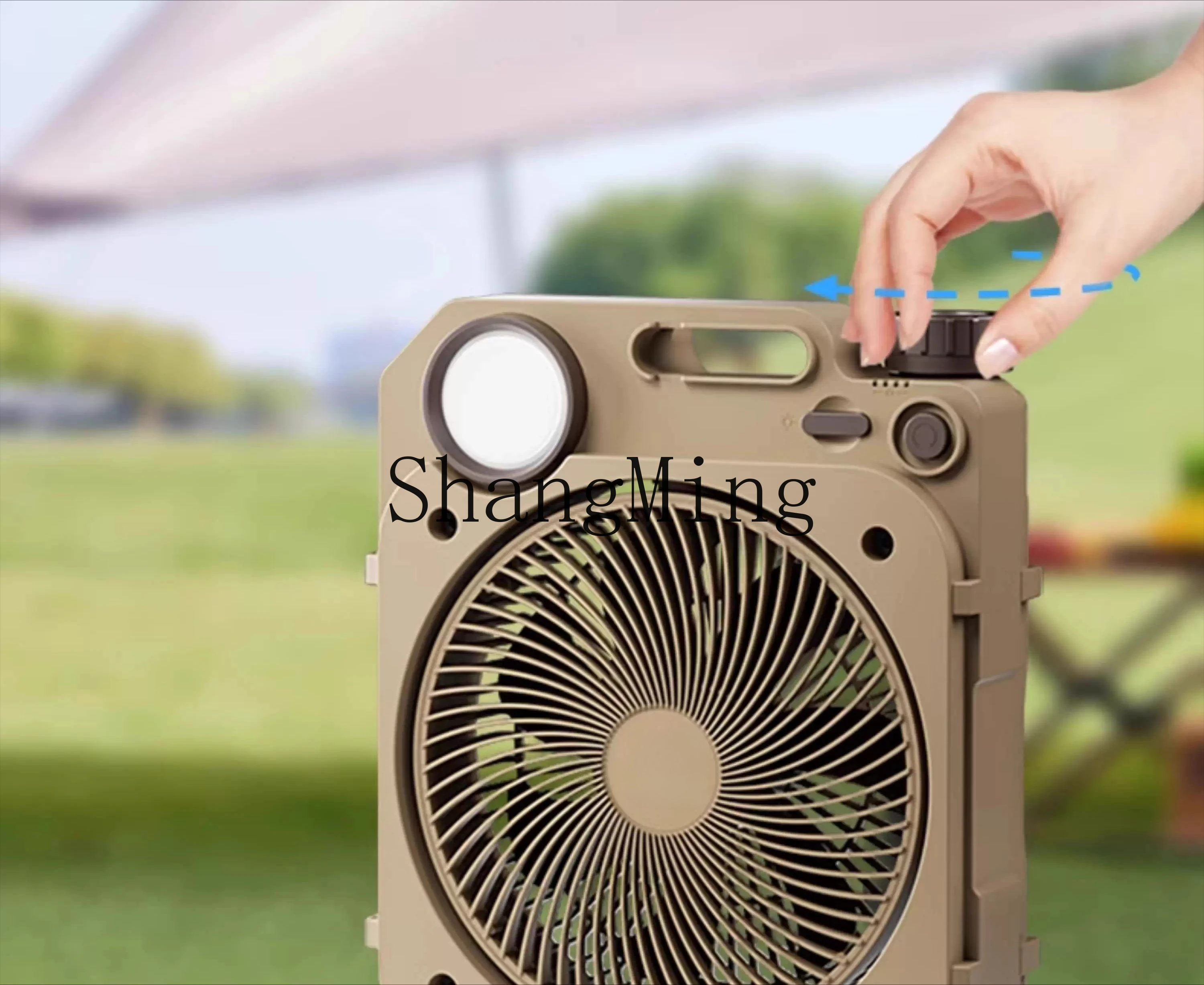 Ventilatore da campeggio esterno ZYY, batteria a lunga durata, ricarica, silenzioso, grande ventilatore elettrico che scuote il vento