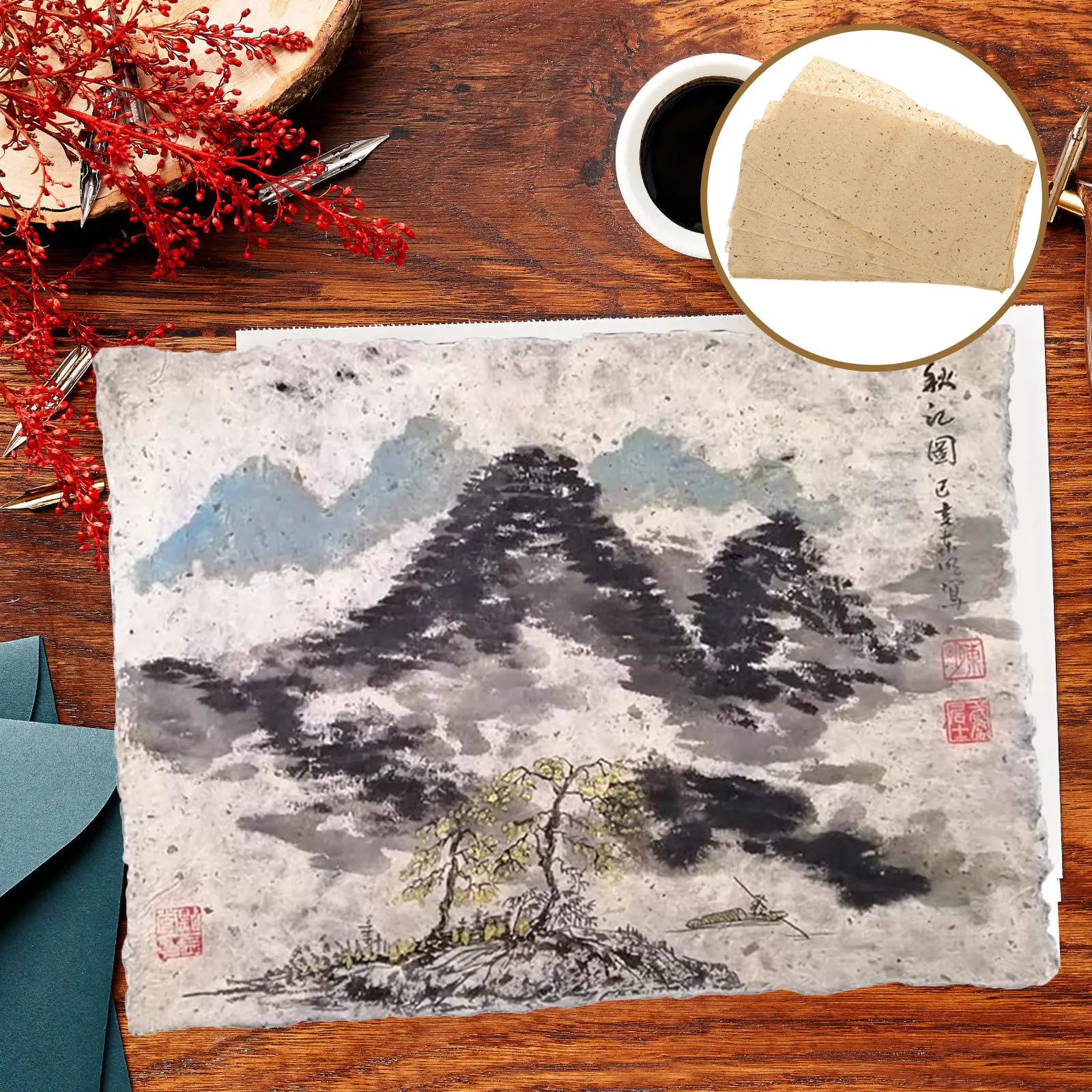 100pcs Handmade Traditional Drawing Paper For Calligraphy Painting Practice Diy Craft Supplies Rice Paper Sheets