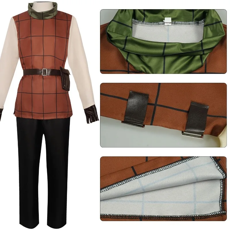 أزياء Dungeon Meshi للهالوين التنكرية-Chilchuck Tims للجنسين أزياء الرسوم المتحركة-زي أداء المسرح للحفلات التنكرية - الأطراف ذات الطابع