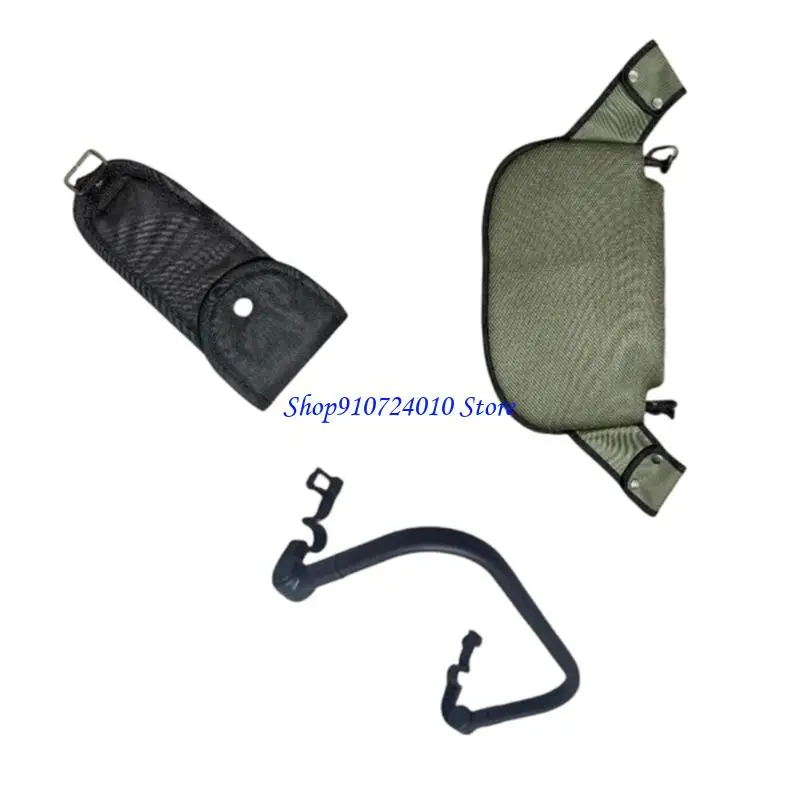 

77HD Waterproof Strollers Crotch Protector Armrest Foot Extender Soft PU Oxford Fabric Quick Setups for Multiple Brands