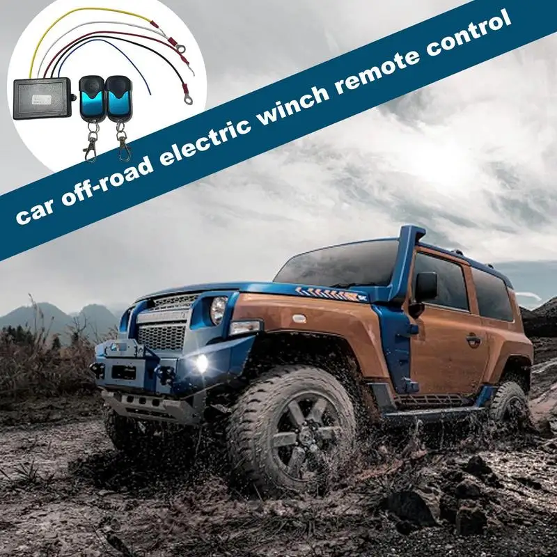 Winch Wireless Remote Car Off-Road Winch Remote Control 12V 24V Off-Road Vehicle Winch Controller Portable Electric Winch Remote