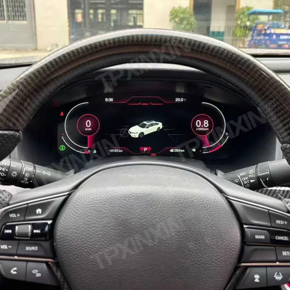 

Автомобильный цифровой приборный кластер для Honda Accord 2017-2022, 10-й ЖК-дисплей, панель приборной панели, спидометр, виртуальный одометр, головное устройство